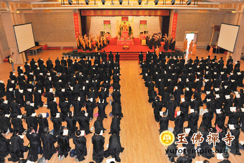 上海玉佛禅寺举行第二十二届传授三皈五戒法会